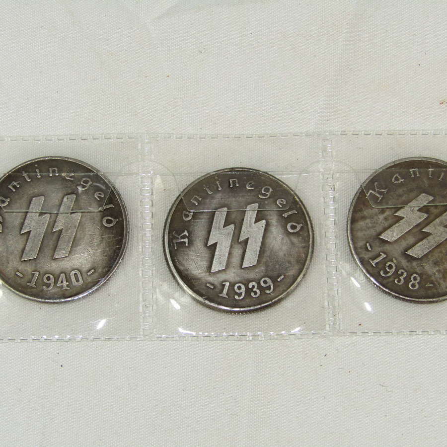 WW2 German SS Nazi Concentration Camp Coins