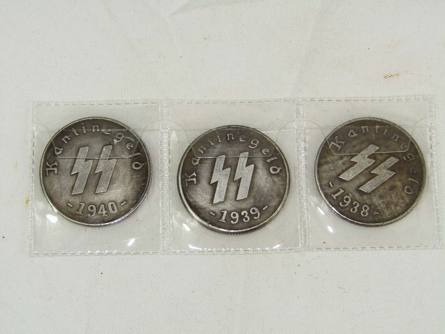 WW2 German SS Nazi Concentration Camp Coins