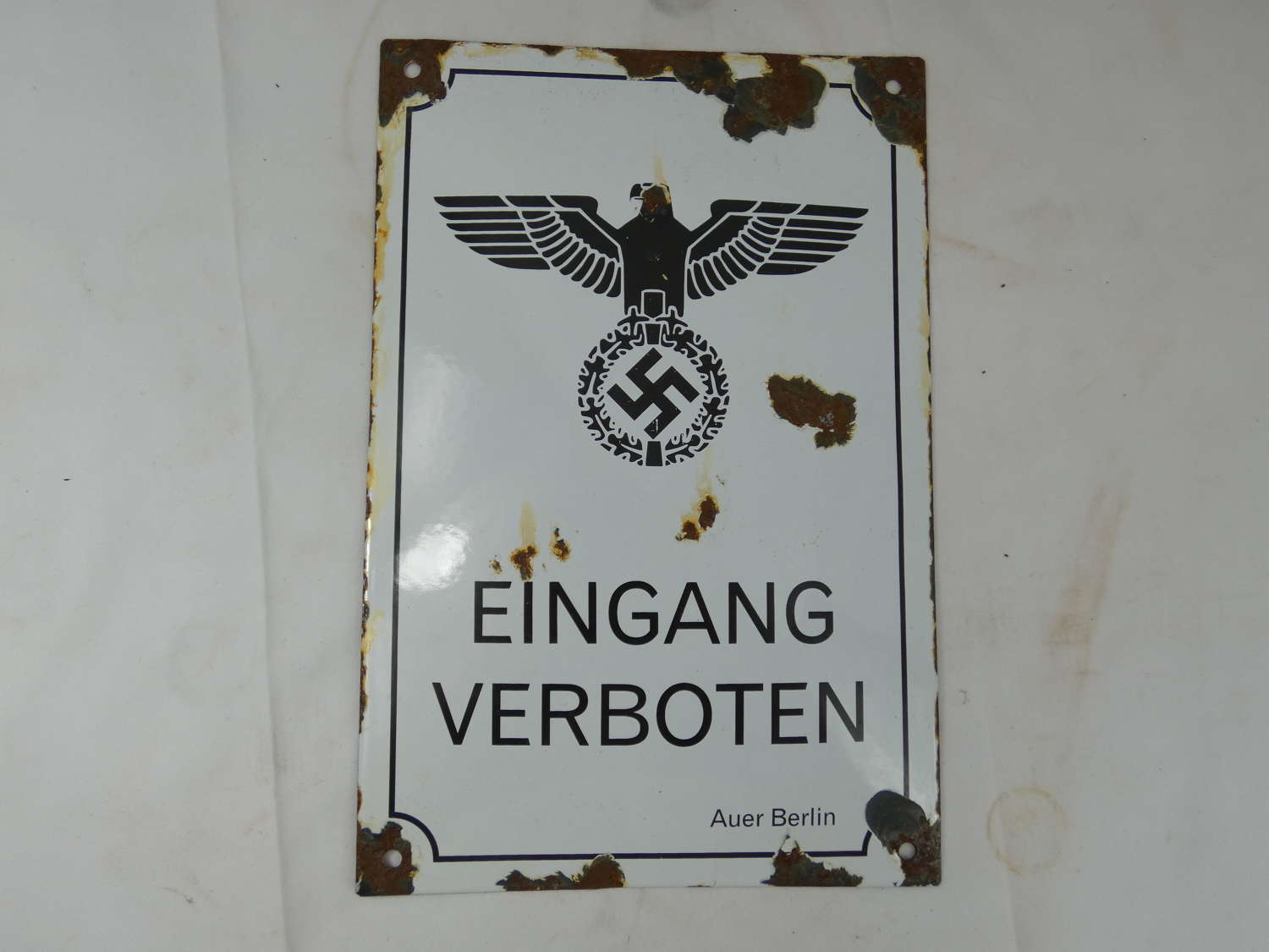 WW2 German Army No Entry Sign