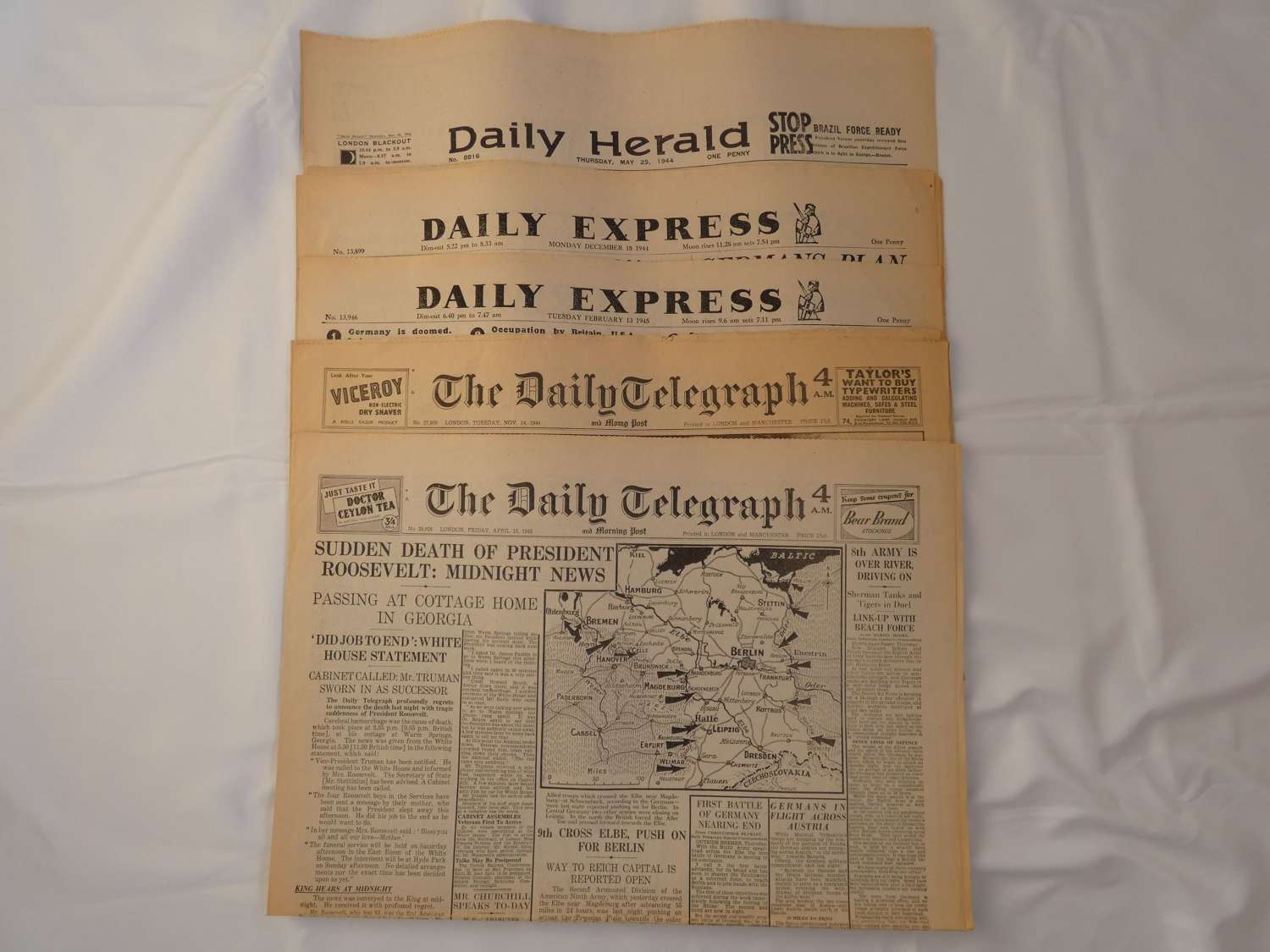 WW2 British News Papers