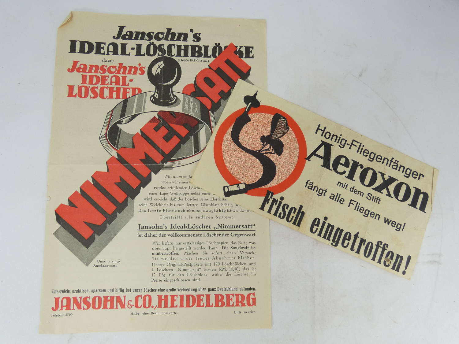 WW2 Aeroxon German Leaflet / Ad