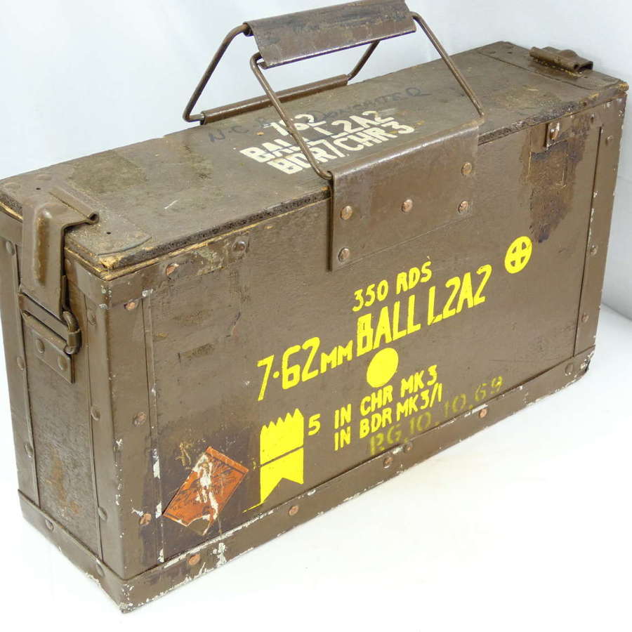 British Post War Wooden Ammo Box