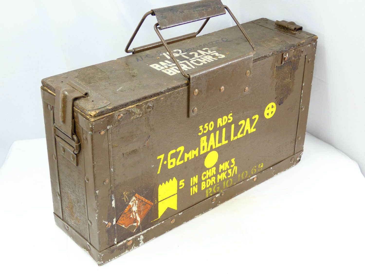 British Post War Wooden Ammo Box