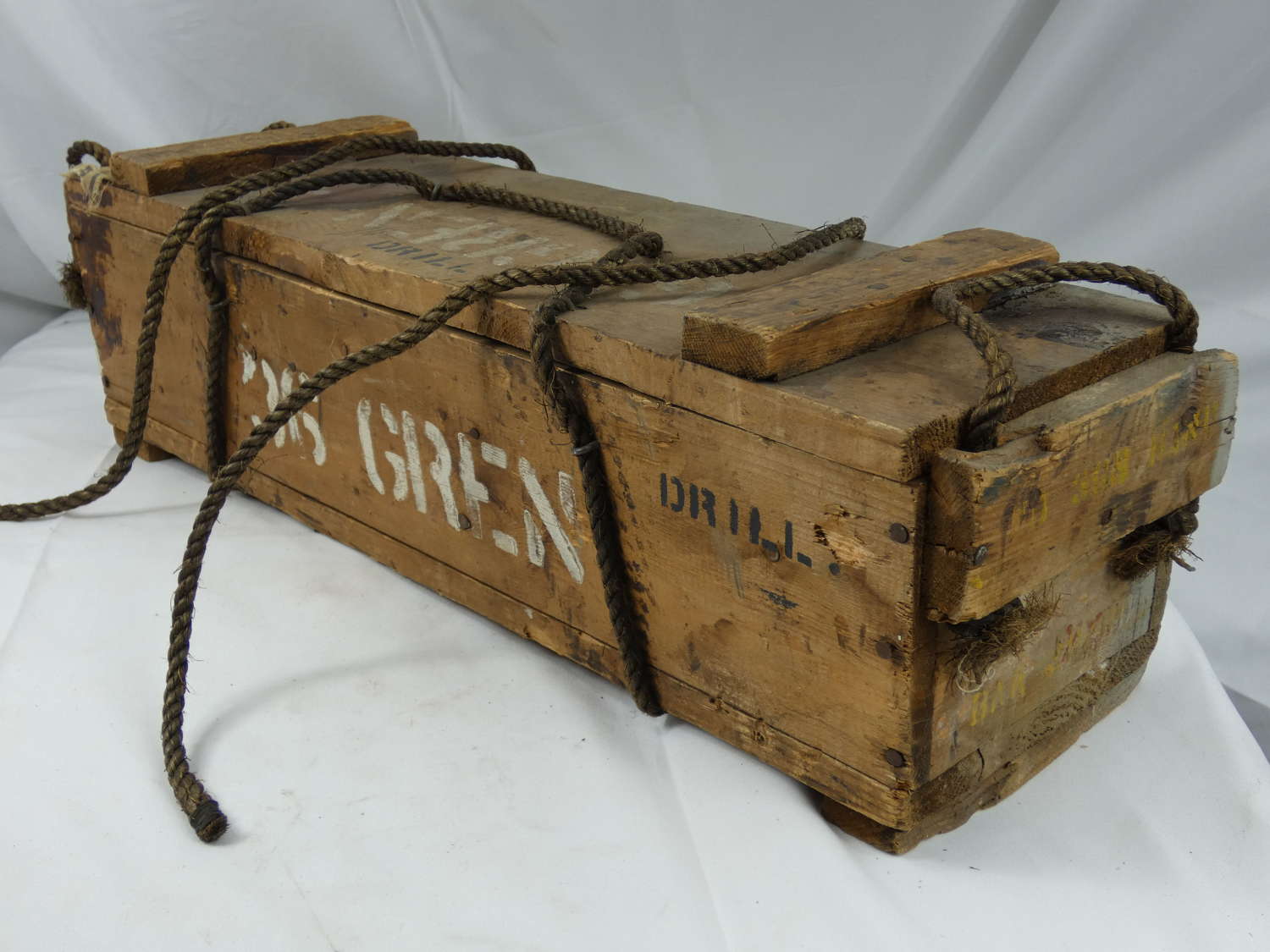 WW2 British Practice Hand Grenades Transit Wooden Crate