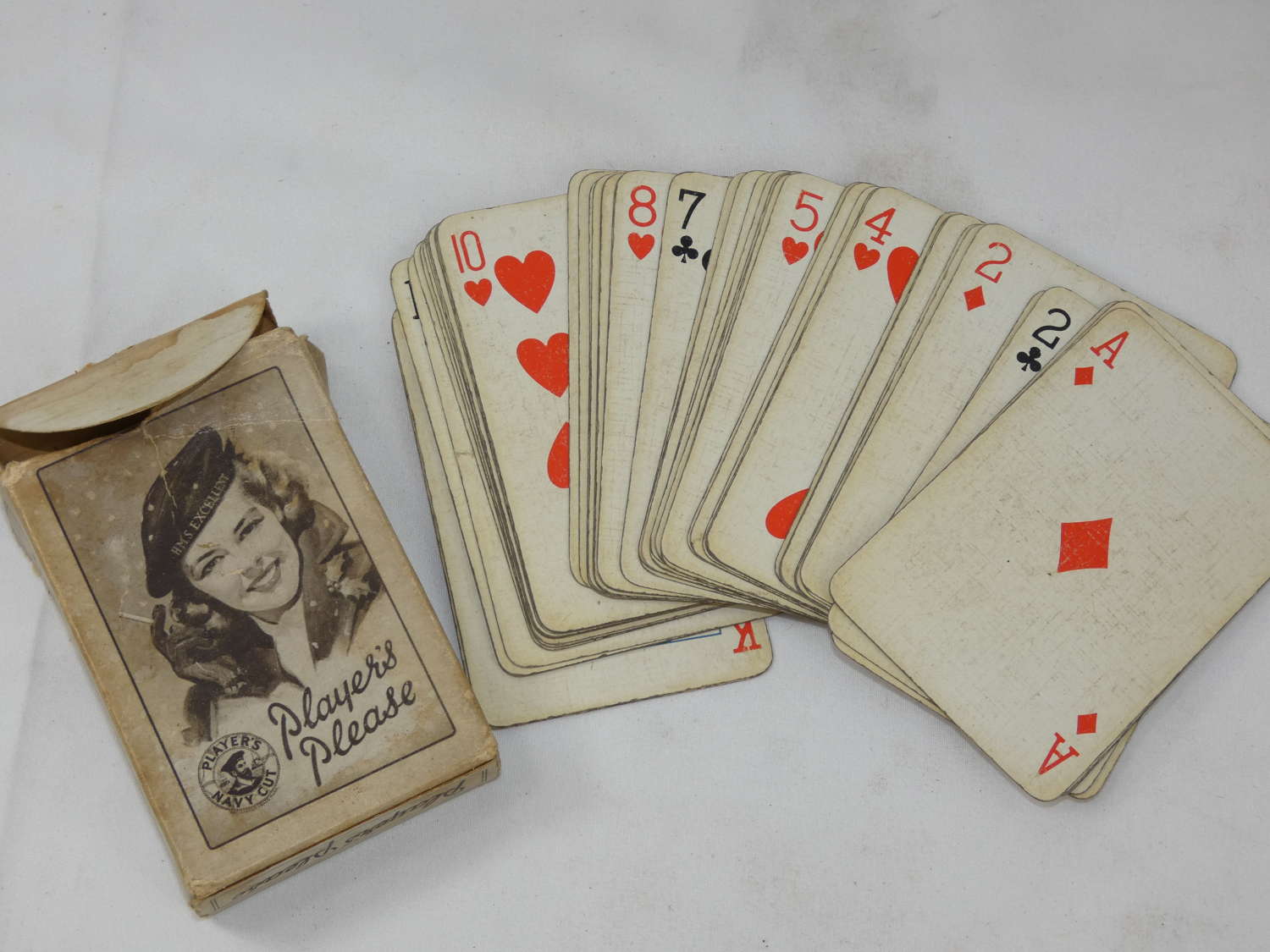 Vintage Players Navy Cut Cigarettes Advertising Playing Cards