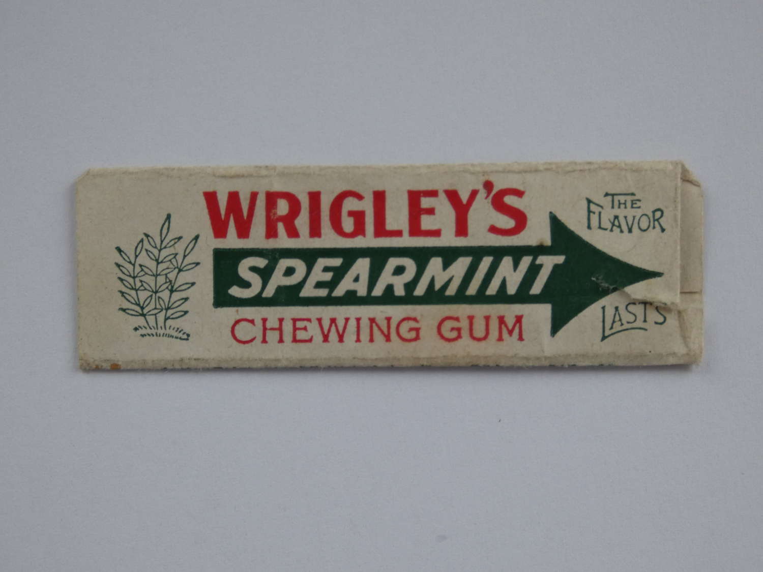 WW2 U.S. Army Rations Wrigleys Chewing Gum Wrapper