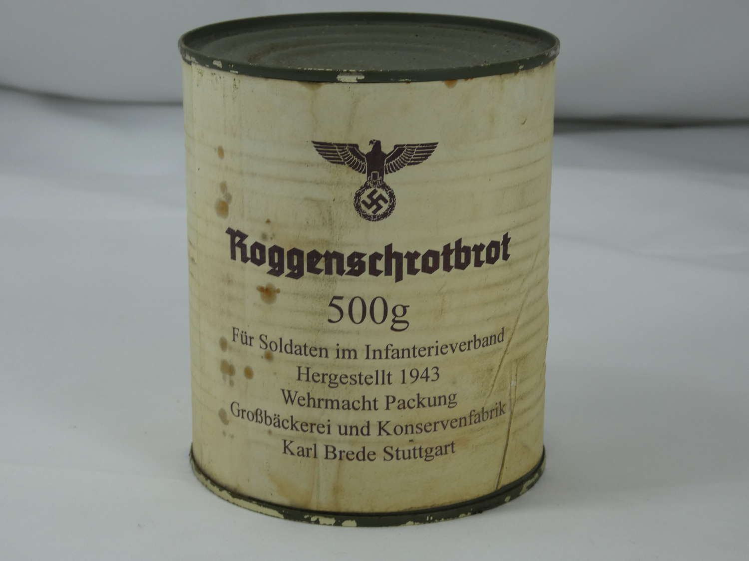 1943 Tin Of Army Issue Bread