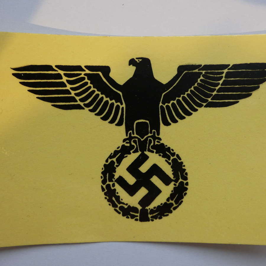 Replica WW2 German Self Adhesive Sticker