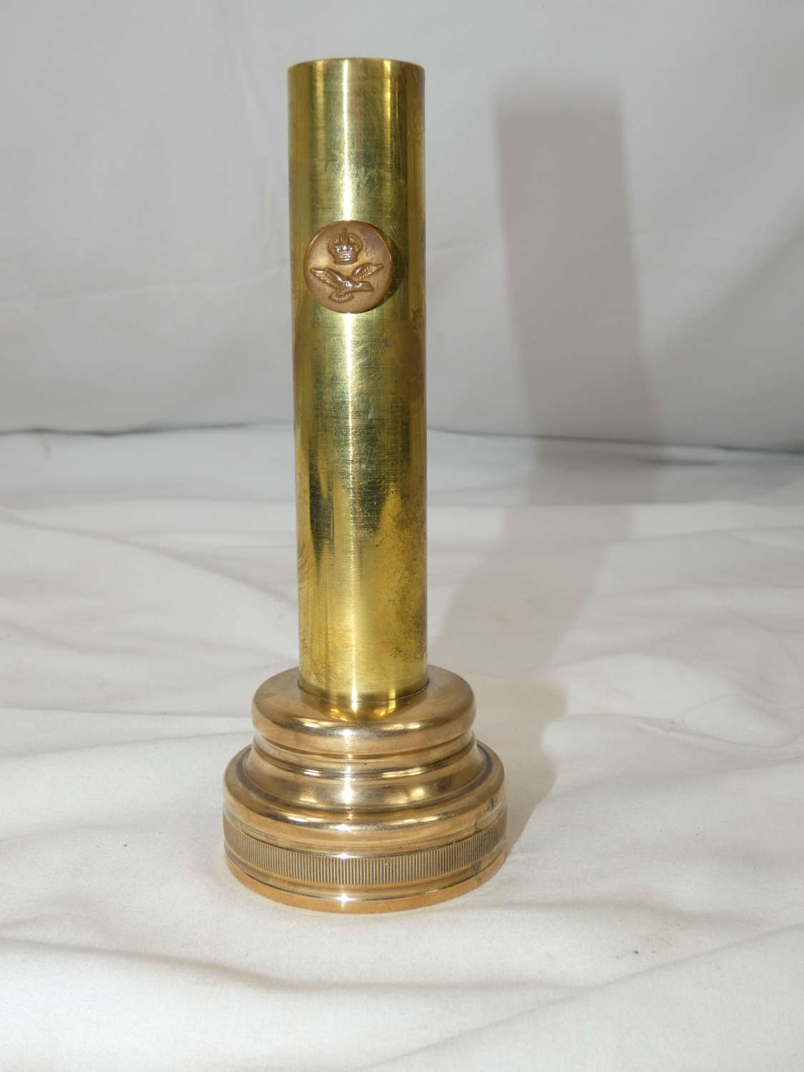 WW2 British R.A.F. Trench Art Candle Holder
