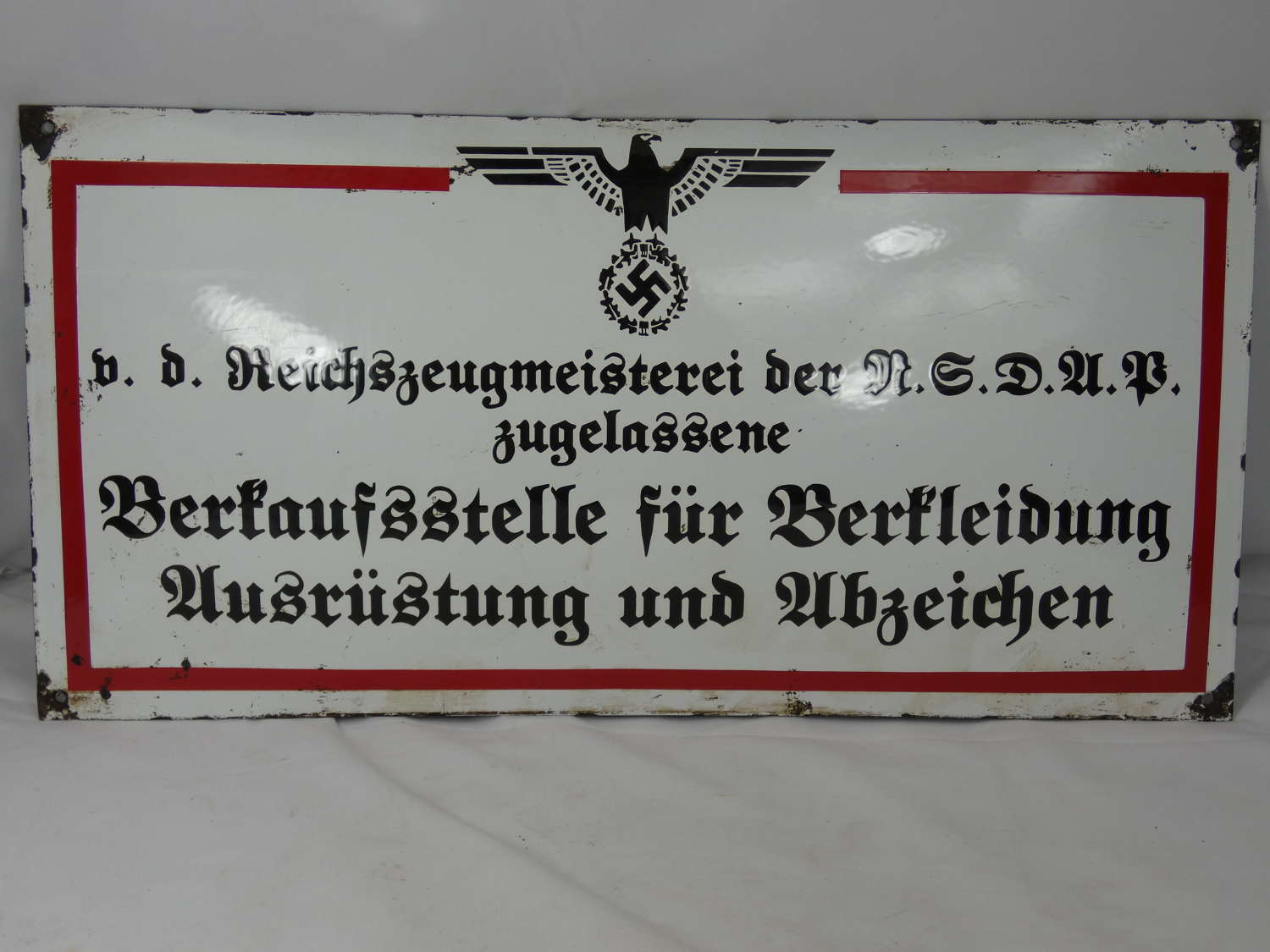 German Office RZM Wall Plaque