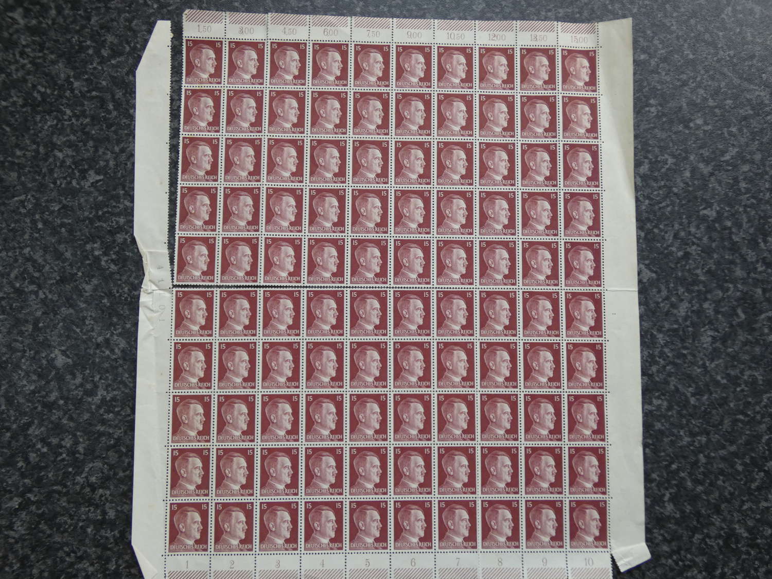 WW2 German Adolf Hitler Match Stamps