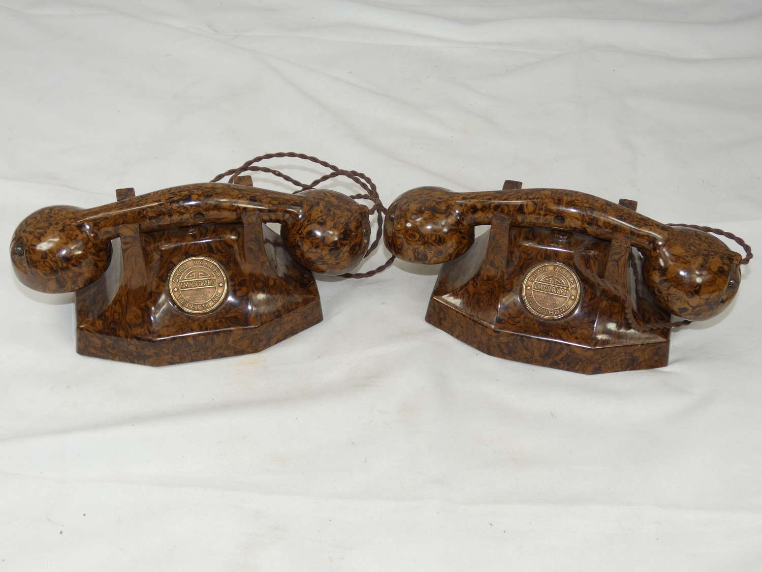 Chad Valley Vintage Bakelite Telephone Set Childrens Toy Collectable