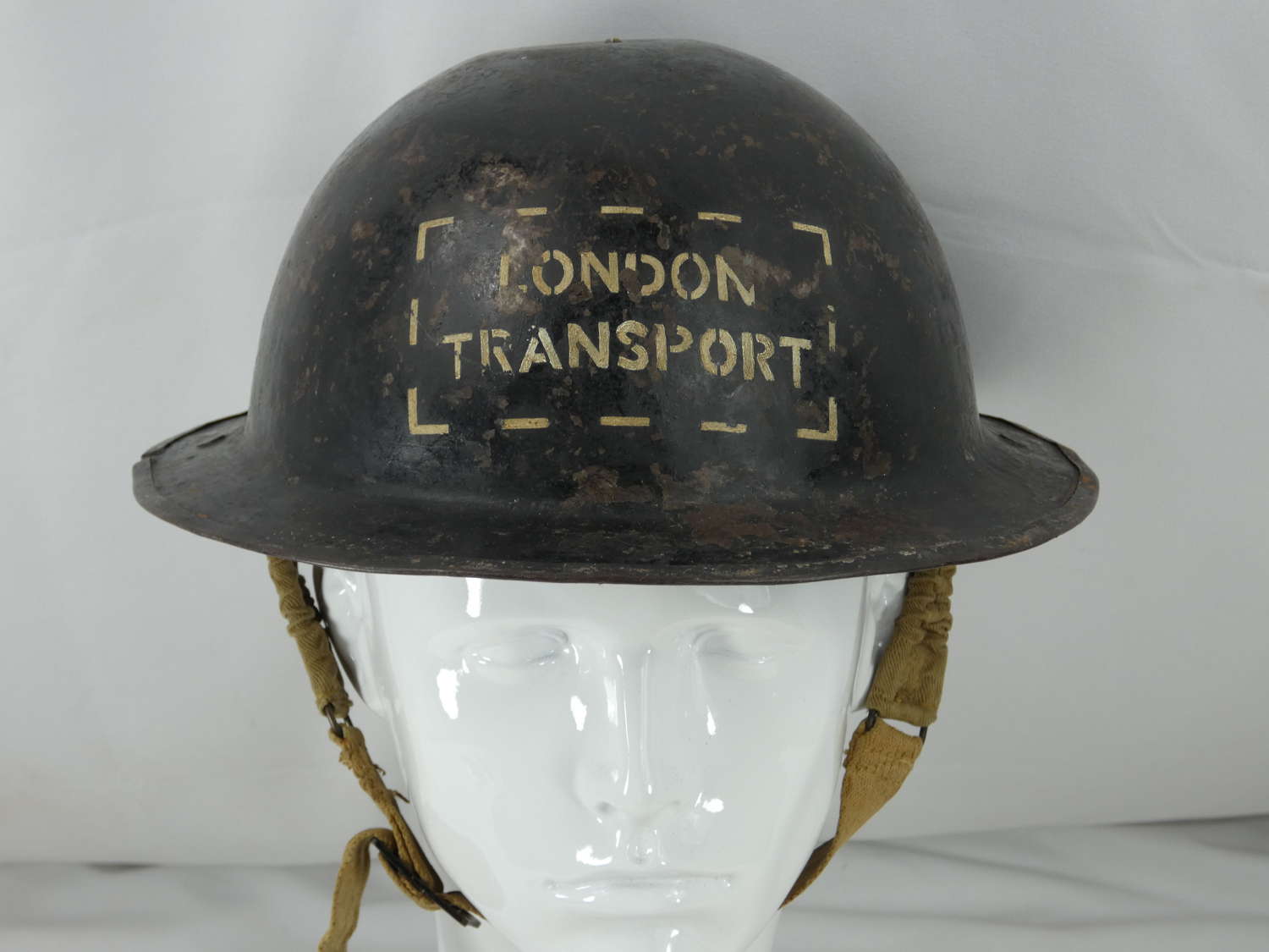 WW2 British Blitz London Transport Steel Helmet