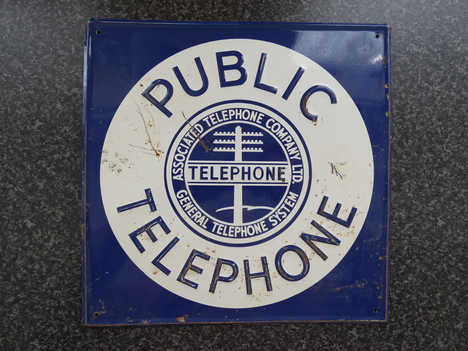Telephone Sign 1930s