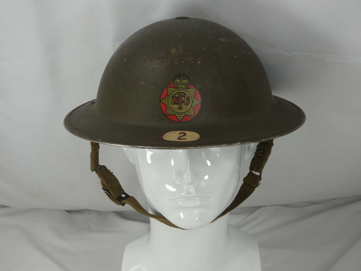 WW2 British National Fire Service Helmet