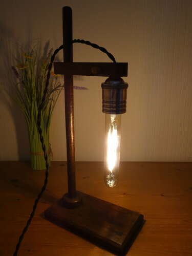 Vintage Science Set Up Lamp Stand