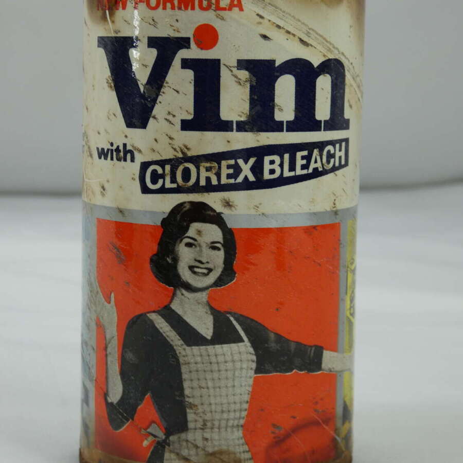 Vintage Tin Of Vim With Full Contents