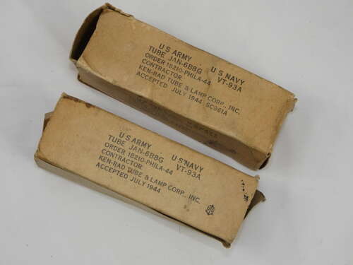 WW2 Dated U.S. R.A.F. Ken-Rad Tubes