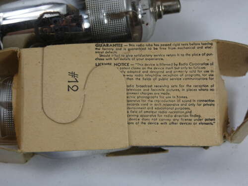 WW2 Dated U.S. R.A.F. Ken-Rad Tubes