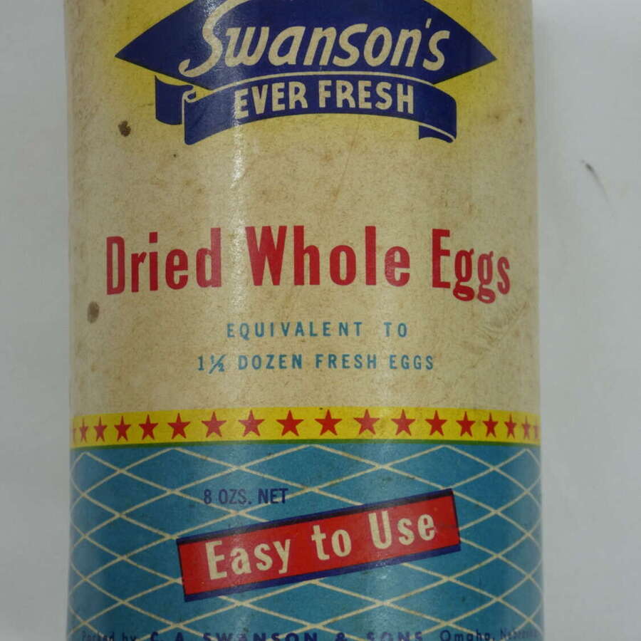 WW2 Dried Eggs In A Tin, Full Contents