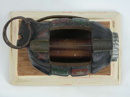 WW2 British No36 Mills Cut-Away Grenade Made Into A Pen Holder