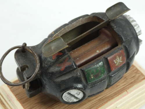 WW2 British No36 Mills Cut-Away Grenade Made Into A Pen Holder