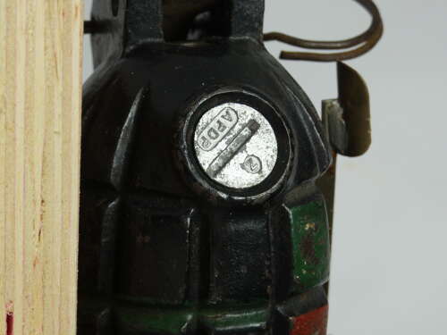 WW2 British No36 Mills Cut-Away Grenade Made Into A Pen Holder