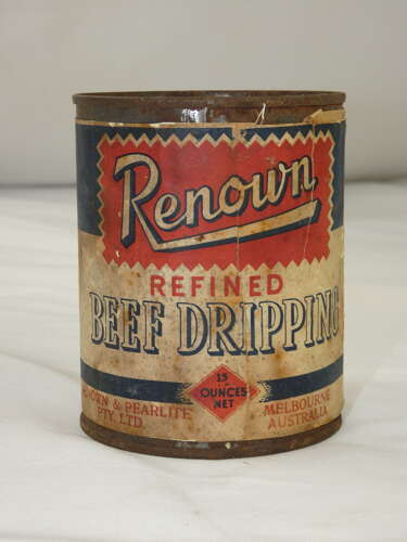 WW2 Food Aid Dripping In A Tin