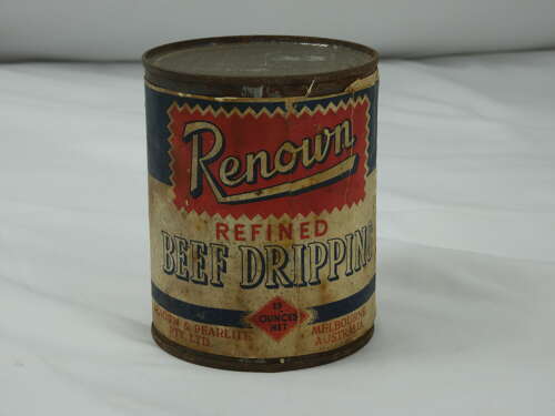 WW2 Food Aid Dripping In A Tin