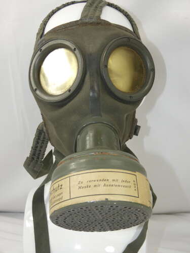 WW2 German Gas Mask And Canister