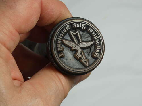 WW2 German Luftwaffe Official Document Ink Stamper