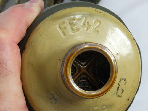 WW2 German Afrika Korps Gas Mask And Canister