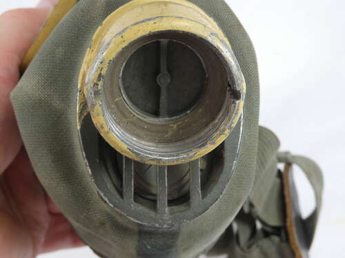 WW2 German Afrika Korps Gas Mask And Canister