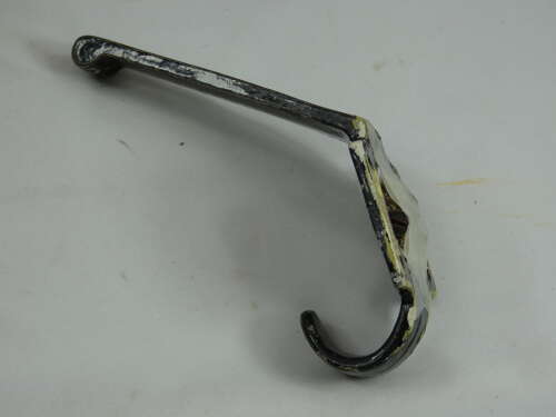 Six Vintage School Coat Hooks