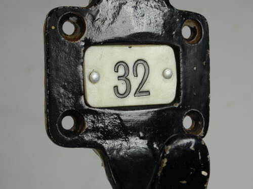 Six Vintage School Coat Hooks