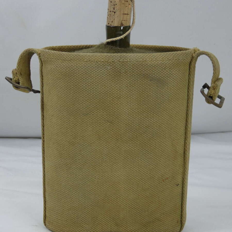 1937 British Patt Water Bottle In Full Cover Carrier