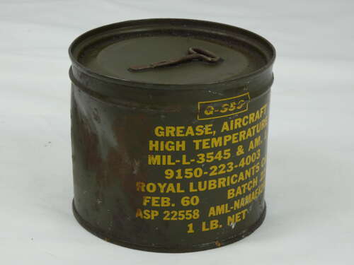 1960 Unopened Tin Of High Temperature Grease