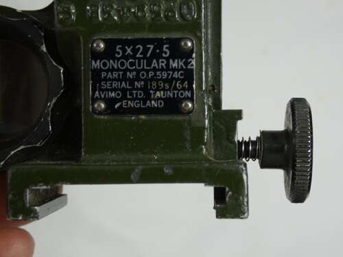 British Post War Gun Sight Monocular