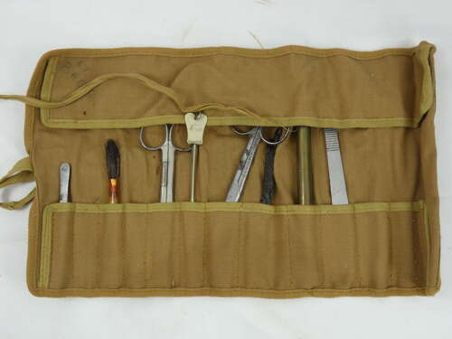 WW2 British Medical Officers Instruments Roll