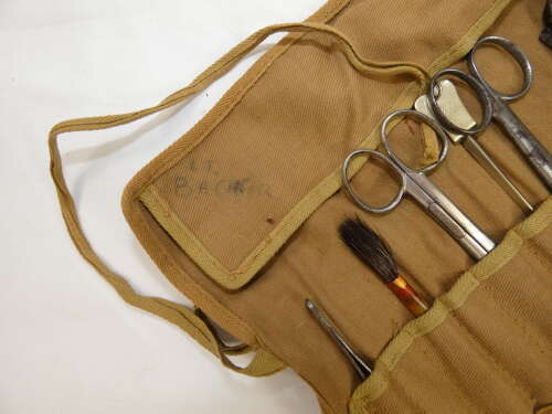 WW2 British Medical Officers Instruments Roll