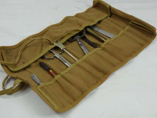 WW2 British Medical Officers Instruments Roll