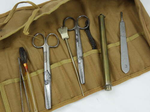 WW2 British Medical Officers Instruments Roll