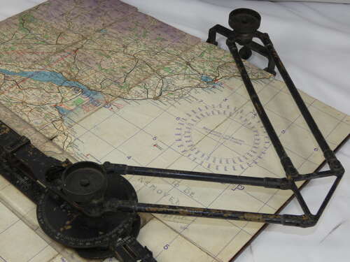 WW2 British R.A.F. Navigators Plotting Board