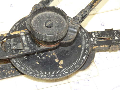 WW2 British R.A.F. Navigators Plotting Board