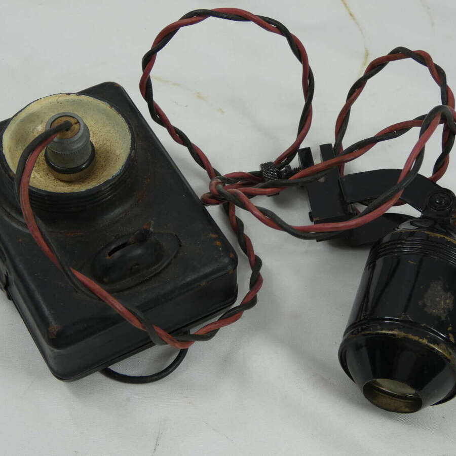 WW2 British Home Front Civil Defence Brodie Helmet Torch