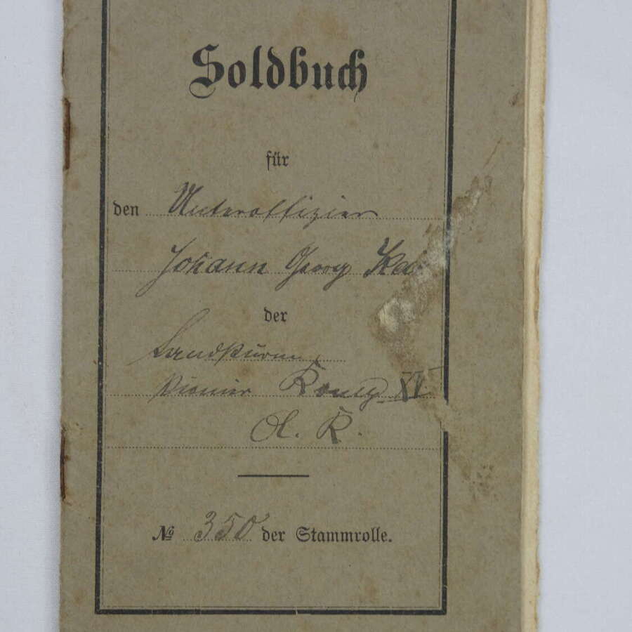 WW1 German Pioneers Soldbuch