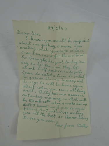 WW2 British Envelopes And Letters - Dated 1943 And 1944