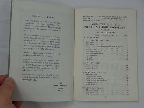 WW2 British Pilots Notes