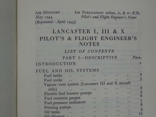 WW2 British Pilots Notes