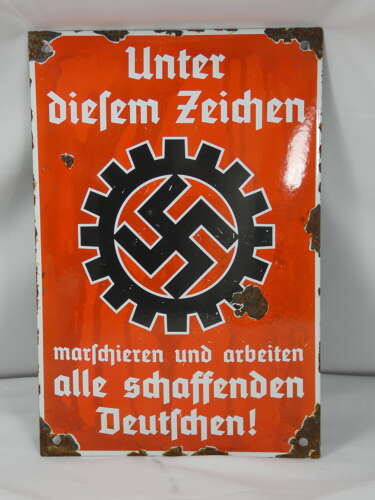 WW2 German R.A.D. Wall Sign